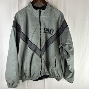 Skilcraft JWOD Jacket Mens Lg-Reg Gray IPFU Reflective Full Zip US Army Digital